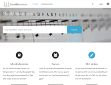 Tablet Screenshot of musikkhistorie.net